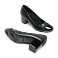 thumbnail image 5 of BURUDANI Women's Pumps Low Chunky Block Heel Dress Shoes Closed Toe Comfortable Heels, 5 of 7
