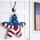 thumbnail image 1 of Corona de Estrella Patriótica Rosas Rojas Blancas Azules Decoración de Puerta de Plástico Adorno de 35 cm para colgar al aire libre Día del Trabajo Día de los Caídos Día de los Veteranos, 1 of 7