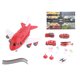 thumbnail image 1 of Juego de juguetes de avión, ensamblaje de bricolaje, avión de transporte, modelo de carga, juguete con helicóptero, coche de juguete, color rojo, 1 of 9