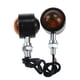 thumbnail image 3 of Nuevas luces intermitentes LED de dos lados amarillas para motocicletas Negro, 3 of 4