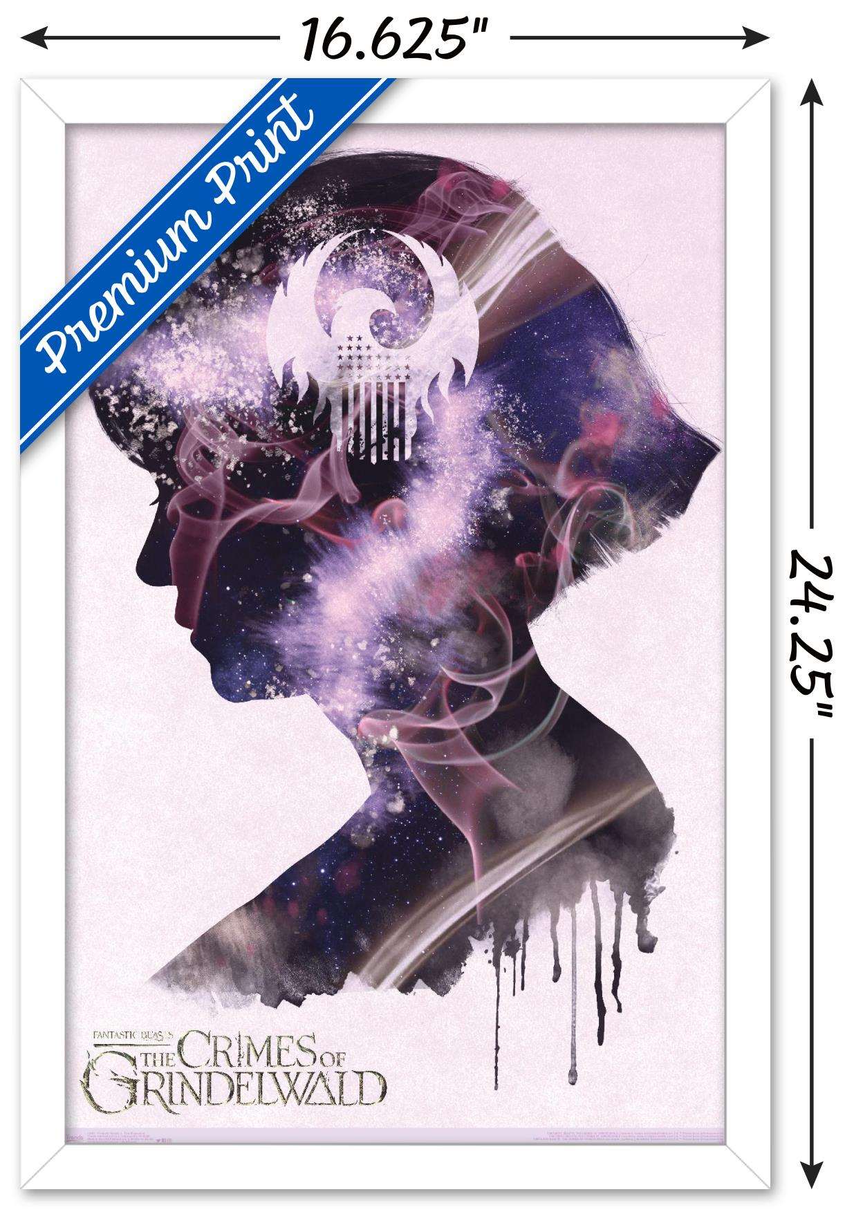 Fantastic Beasts: Crimes Of Grindelwald - Tina Illustration Wall Poster, 14.725" x 22.375", Framed
