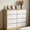 White-and Oak-8 Drawers, variant on Ktaxon 6 Drawer Double Dresser Wood Dresser Organizer Storage Cabinet Chest Of Drawers, White
