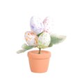 thumbnail image 2 of Darzheoy Easter Egg Tree Pot, Easter Decorations 17cm Easter Eggs Pot Spots Eggs Flower Pot for Indoor Easter Decor Plants Flower Vase Room Decor Spring Decor (A), 2 of 4