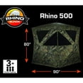 thumbnail image 2 of Rhino Blinds R500-RTE RealTree Edge 3 to 4 Person Hunting Ground Blind, RealTree, 2 of 2