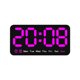 thumbnail image 1 of Inteprter Reloj de pared LED con alarma dual, brillo ajustable y visualización de fecha controlada por voz 5. Dual Decoración del hogar Estilo 6, 1 of 6