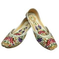 thumbnail image 2 of Women's Leather Ballet Ballerina Flat Shoes Loafers Shoes Punjabi Jutti For Women US 10/ EURO 42, 2 of 5