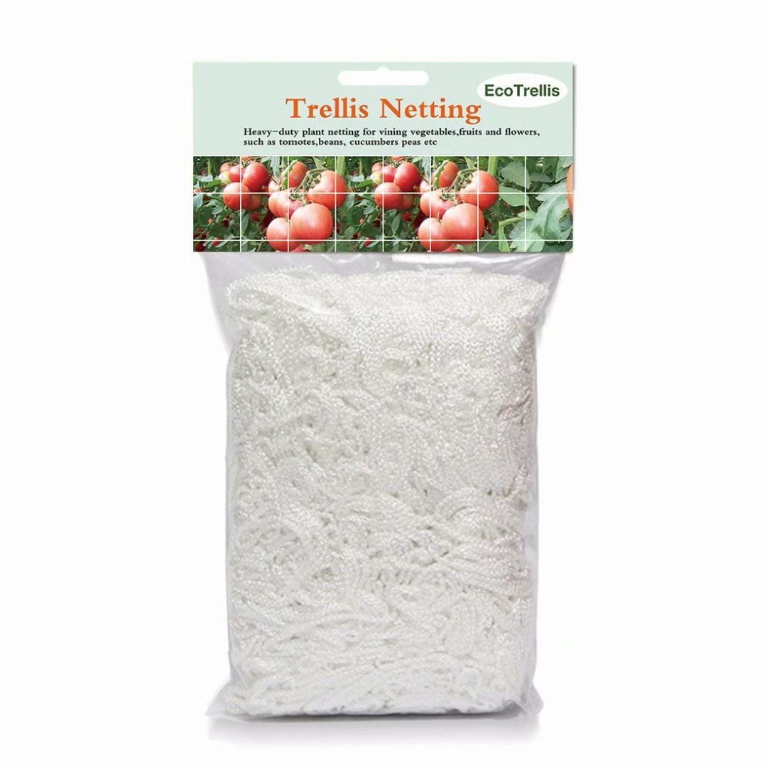 Garden Plant Support Mesh Trellis Netting 5x15ft/5x30ft Grow Net Polyester White 