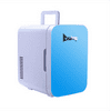 Mini Fridge 120V AC/12V DC 6L/0.21cuft Portable Thermoelectric Cooler and Warmer for Skincare, Breast Milk, Foods, Medications, Bedroom and Travel