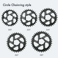 thumbnail image 3 of DJC Bike Round Chainring 6mm 3mm Offset Direct Mount for Sram GXP XX1 Eagle X01 X1 X0 X9 30T 32T 34T 36T 38T, 3 of 9