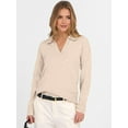 thumbnail image 5 of Women'S V Neck Long Sleeve Sweaters Dressy Casual Business Basic Knit Pullover Top Color S, 5 of 9