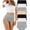 A-Black/Gray/White/Beige, variant on Loritta 7 Packs Underwear for Women Cotton High Waist Panties Full Coverage Cotton Panties for Women Packs, Size S-2XL