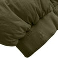 thumbnail image 3 of Women's Puffer Vest Sleeveless Stand Collar Solid Zip Up Cardigan Outerwear Army Green XS, 3 of 7