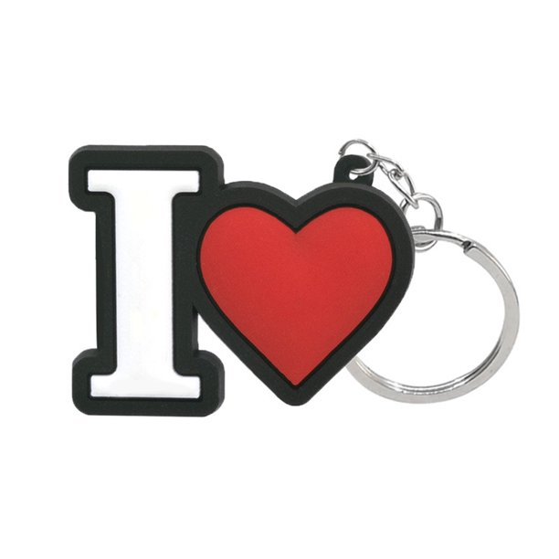 Qarigey Llaveros con letras de PVC, llaveros bonitos, estilo Simple, práctico colgante encantador, hebilla, regalos para mujeres, colección Accesorios de disfraces 7051-01 7051-01