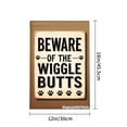 thumbnail image 4 of Joocar Beware Of The Wiggle Butts Linen Garden Flag For Spring Summer Home Outdoor Garden Yard Door Decor 12x18 Inch, 4 of 5