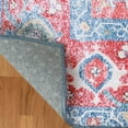 thumbnail image 6 of Superior Tanager Rustic Non-Slip Washable Indoor Area Rug, 4' x 6', Red, 6 of 8