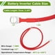 thumbnail image 4 of Cable de inversor de batería de 3/8" Lug 7 AWG de 2.5FT de Bargains Únicos, 1 Pc Rojo, Cobre Estaño, 4 of 7