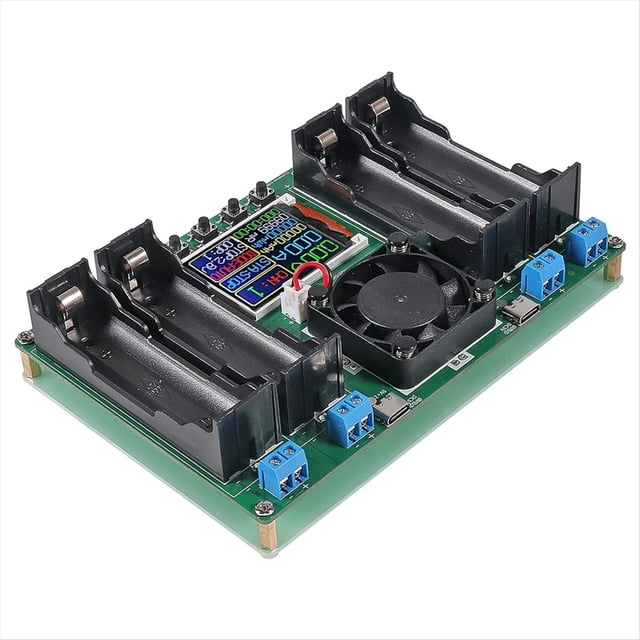 Módulo Comprobador de Capacidad de Batería de Litio 18650 de 4 Canales, Detector Digital de Potencia de Batería (MAh/MWh), Tipo C