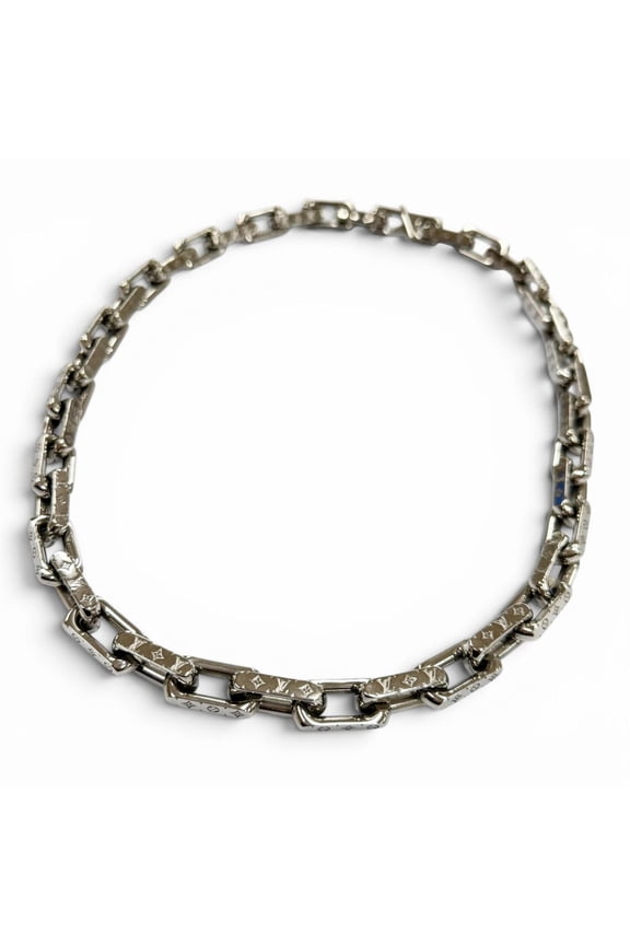 Pre-Owned LOUIS VUITTON (Louis Vuitton) 2021 model M00307 Collier Chain Monogram Necklace,...