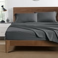 thumbnail image 6 of Mainstays Super Soft Brushed Microfiber Bed Sheet Set, Queen, Grey, 4 Piece, 6 of 12