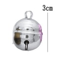 thumbnail image 2 of 2 cuerdas en 4 piezas de cascabeles para perros y gatos, cascabel de latón para seguimiento de mascotas con llavero para collares de mascotas, 2 of 5