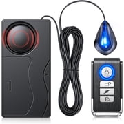 Car Vibration Alarm with Simulated Anti-Theft Light, 110dB Loud Wireless Remote Anti Theft Car Device, Adjustable Sensitivity & Volume, Blue LED Flash, Anti-Theft Security for Vehicles