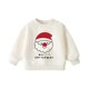 thumbnail image 2 of Sudadera sin capucha para niños, ropa deportiva de manga larga con estampado de letras, informal, gruesa, cálida, con cuello redondo, ropa deportiva para niños, top de algodón para niños, 2 of 6