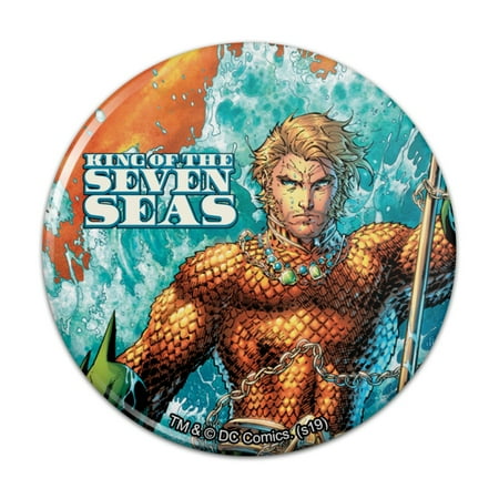 

Aquaman King of the Sea Kitchen Refrigerator Locker Button Magnet