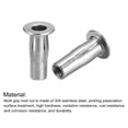 thumbnail image 4 of Unique Bargains M5 Multi Grip Rivet Nuts, 5pcs Flat Head Threaded Insert Nut 304 Stainless Steel Plus Nuts, 4 of 5