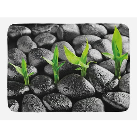 plant bath mat basalt