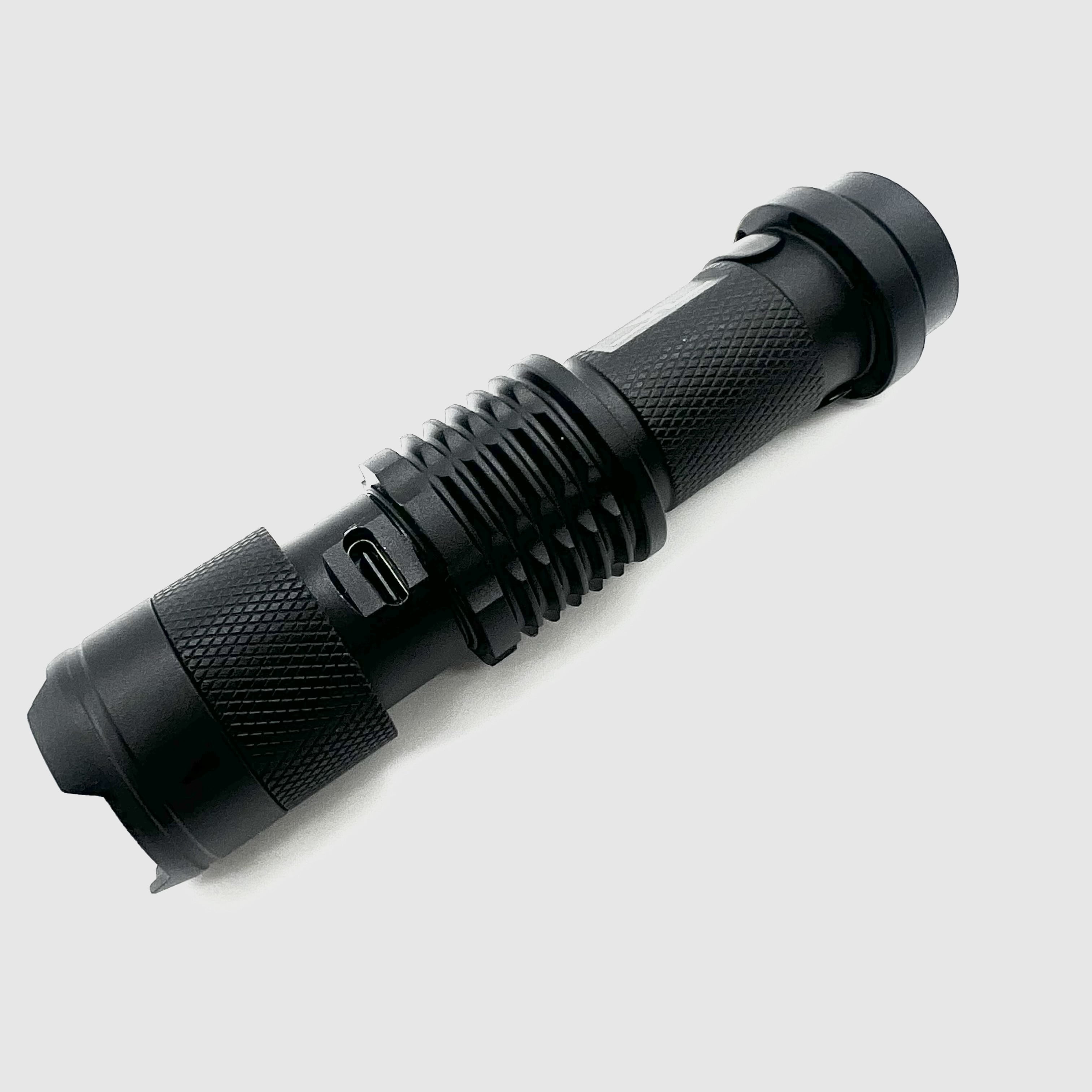 Eagle Beam EDC 600 Lumen LED Flashlight, Rechargeable Dual Power, IPX-6 rated, Zoomable, Single-mode, Anodized Aluminum, Everyday carry pocket sized and super bright