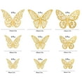 thumbnail image 2 of Décoration Murale Papillon Doré 3D, 72 Pièces 3 Tailles 3 styles, 2 of 5