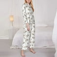 thumbnail image 3 of Goofa Cartoon Koala Printed Women’s 2 Piece Pajama Set Super,Pajamas Women's Long Sleeve Sleepwear Soft Button Down Loungewear Pjs Lounge Set Nightwear-Medium, 3 of 9