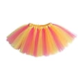 thumbnail image 3 of Kiijoy Girls Colorful Rainbow Tulle Skirt Kids Holiday Party Dance Tutu Skirt, Sizes One Size, 3 of 3