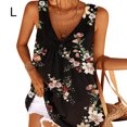 thumbnail image 1 of Guardurnaity Camiseta sin mangas con cuello en V estampado para mujer Prendas para la parte del cuerpo negro L Guardurnaity AP002036-11, 1 of 4