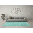 thumbnail image 3 of Ahgly Company Indoor Rectangle Oriental Turquoise Blue Industrial Area Rugs, 8' x 10', 3 of 4