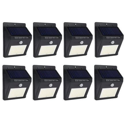 

TOPCHANCES 40LED Solar Motion Sensor Lights Wireless Outdoor Wall Lights Outdoor Security Wall Mount Light Waterproof for Garden Patio (8 Packs)