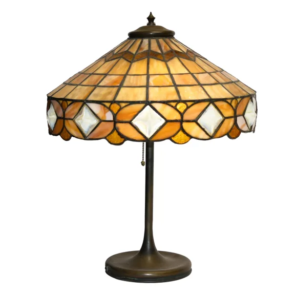Pre-Owned Unbranded Antique Unique Art Nouveau Leaded Lamp