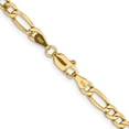 thumbnail image 3 of Primal Gold 10 Karat Yellow Gold 4.4mm Semi-Solid Figaro Chain, 3 of 4