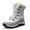 White, variant on Snow Boots for Women Waterproof Mid-Calf Booties Winter Hiking Boot Durable Warm Fur Lined Boot Anti-slip Warm Climbing Shoes Walking, Cold Weather