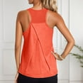 thumbnail image 2 of WERYOUNG Blouson Tankini Tops For Women Loose Fit Tropical Hawaii Vacation Swimwear Beachwear Female Casual Sports Fitness Yoga Vest,Orange,L, 2 of 6