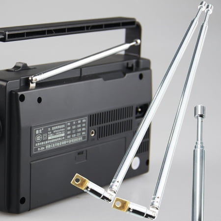 Full-channel AM FM Radio Telescopic Antenna Replacement 63cm Length 4 ...