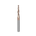 thumbnail image 2 of 3D Carving Woodworking Ball Nose End Mill 6.35mm Shank 2 Flutes 3D Carving Edge Retention H-Si Coated Heat Resistant, 2 of 5