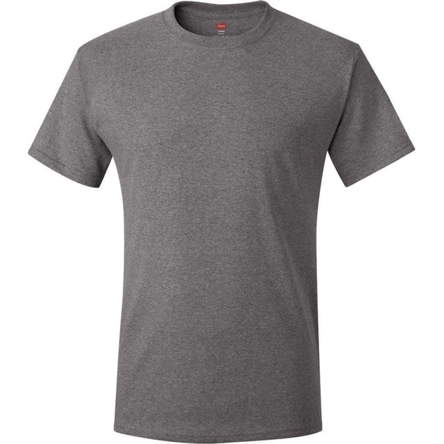 Camiseta de Crowneck de EcoSmart de Hanes, Charcoal Heathe l Hanes Camiseta de manga corta