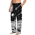 thumbnail image 6 of Disketp Cosmic Landscape Celestial Art Men's Pajama Pants - Ultra Soft Fleece Sleep and Lounge Pants (Size: S-XXL)-X-Large, 6 of 6