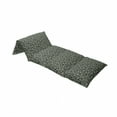 thumbnail image 4 of Eucalyptus Floor Pillow Lounger Cover, Continuing Illustration of Leafy Branches on a Dark Background, Nap Mat Printed Fabric Case for 5 Pillows, 88" x 27", Dark Grey and Peacock Green, by Ambesonne, 4 of 5