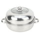 thumbnail image 1 of Olla de acero inoxidable de una sola capa de 28 cm, olla para cocinar al vapor, utensilios de cocina para el hogar, 1 of 14