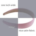 thumbnail image 5 of Motique Accessories Mauve 1-inch Satin Hard Headband, 5 of 6
