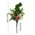 thumbnail image 3 of Flocked Easter Branch Decoration with Bunny and Eggs Artificial Green Leaves Spring Table Centerpiece Party Home Decor, 11.22in, 3 of 6