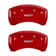 thumbnail image 2 of MGP 4 Caliper Covers Engraved Front & Rear MGP Red finish silver ch Fits select: 2006-2009 INFINITI M35 BASE/SPORT, 2006-2007 INFINITI M45 BASE/SPORT, 2 of 2