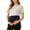 Beige, variant on WAGUTH Short Sleeve Maternity Shirts for Women Contrast Color Double Layer Nursing Tops Summer Postpartum Breastfeeding T-Shirts,Wine,S